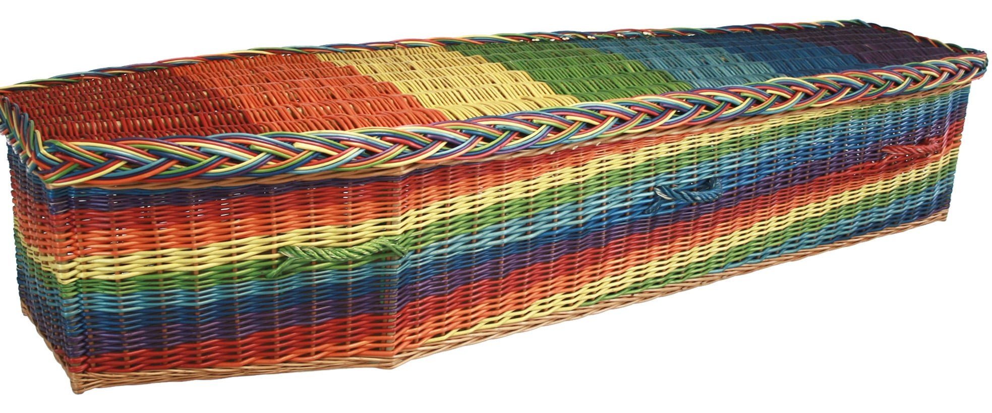 Wicker coffin